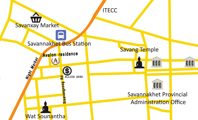 Avalon residence location map